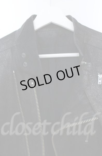 画像12: IFSIXWASNINE / RIDERS/M シープレザーライダースジャケット【【メンズ1】】 1 グリッターブラック O-25-10-20-008-IF-ou-YM-ZTML004 (12)