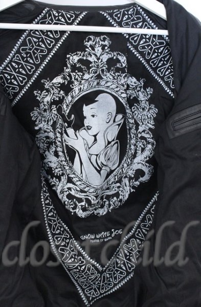 画像2: DIET BUTCHER SLIM SKIN / SNOW WHITE JOE クロススタッズラムライダース 2 ブラック O-25-10-20-010-DI-ja-YM-OS (2)