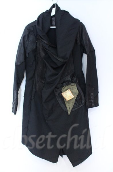 画像1: TT(Shohei Takamiya） / STRIPE CAPE  ブラック O-25-10-20-002-TT-ja-YM-OS (1)