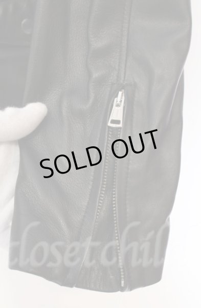 画像6: DIET BUTCHER SLIM SKIN / SNOW WHITE JOE クロススタッズラムライダース 2 ブラック O-25-10-20-010-DI-ja-YM-OS (6)