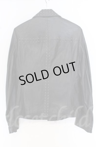 画像8: DIET BUTCHER SLIM SKIN / SNOW WHITE JOE クロススタッズラムライダース 2 ブラック O-25-10-20-010-DI-ja-YM-OS (8)