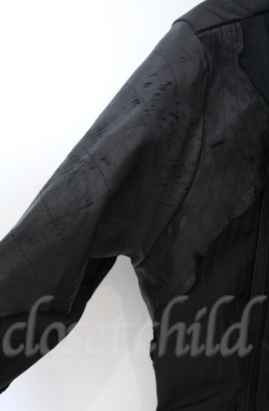 画像2: TT(Shohei Takamiya） / STRIPE CAPE  ブラック O-25-10-20-002-TT-ja-YM-OS (2)