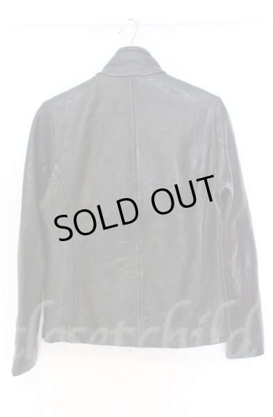 画像5: FUGA / ラムレザースタンドネックシングルライダースジャケット 46 ブラック O-25-10-20-011-FU-ou-YM-OS (5)