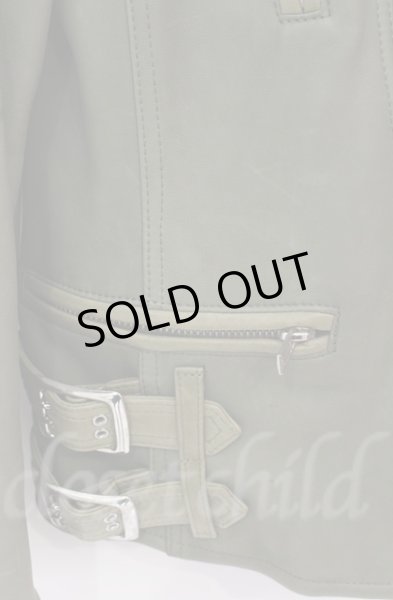 画像6: Moonage Devilment / ラムレザーダブルライダースジャケット 44 グリーン O-25-10-20-014-Mo-ja-YM-OS (6)