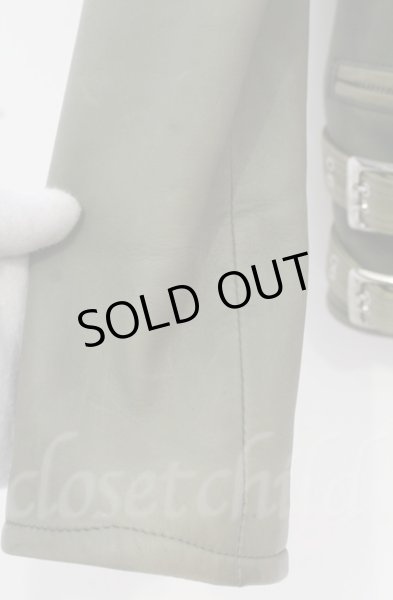 画像8: Moonage Devilment / ラムレザーダブルライダースジャケット 44 グリーン O-25-10-20-014-Mo-ja-YM-OS (8)