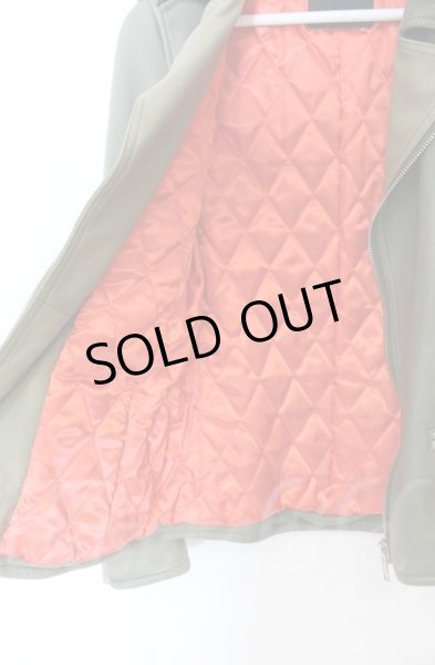 画像9: Moonage Devilment / ラムレザーダブルライダースジャケット 44 グリーン O-25-10-20-014-Mo-ja-YM-OS (9)