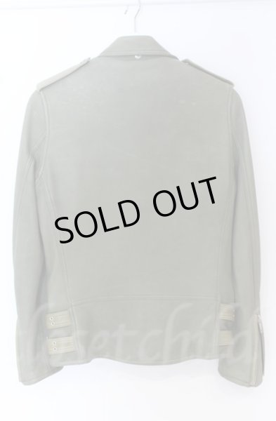 画像11: Moonage Devilment / ラムレザーダブルライダースジャケット 44 グリーン O-25-10-20-014-Mo-ja-YM-OS (11)