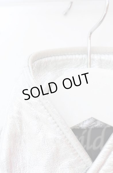 画像6: NO ID. / シープレザーWライダースジャケット 1 シルバー O-25-10-20-015-NO-ja-YM-OS (6)