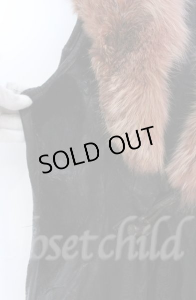 画像2: TT(Shohei Takamiya） / FUR VEST  ブラックｘピンク O-25-10-20-001-TT-ja-YM-OS (2)