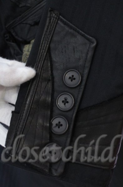 画像9: TT(Shohei Takamiya） / STRIPE CAPE  ブラック O-25-10-20-002-TT-ja-YM-OS (9)