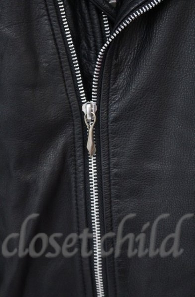 画像7: 14th Addiction / LEOPARD RIDERS 002　ディアスキンライダースジャケット 4（XL） ブラックｘレオパード O-25-10-20-003-14-ja-YM-OS (7)