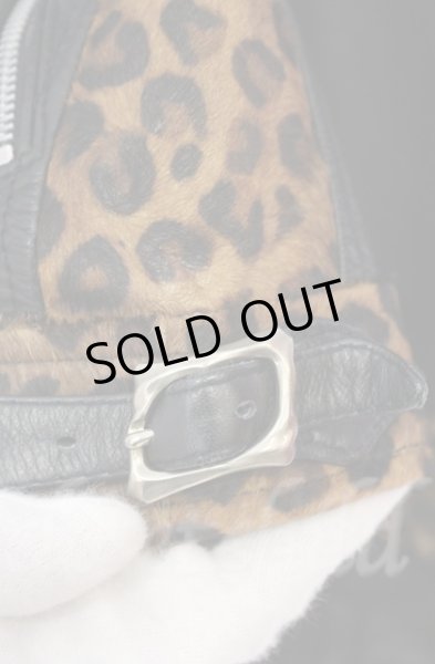 画像13: 14th Addiction / LEOPARD RIDERS 002　ディアスキンライダースジャケット 4（XL） ブラックｘレオパード O-25-10-20-003-14-ja-YM-ZTML038 (13)