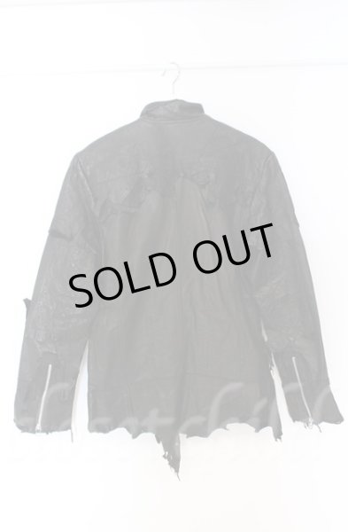 画像7: 14th Addiction / JK Cut Off ゴートスキンライダースジャケット 3（L） ブラック O-25-10-20-004-14-ja-YM-ZTML007 (7)