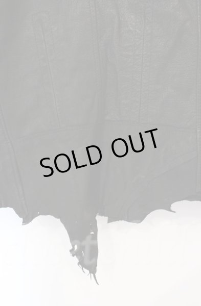 画像8: 14th Addiction / JK Cut Off ゴートスキンライダースジャケット 3（L） ブラック O-25-10-20-004-14-ja-YM-ZTML007 (8)