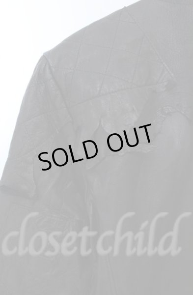 画像9: 14th Addiction / JK Cut Off ゴートスキンライダースジャケット 3（L） ブラック O-25-10-20-004-14-ja-YM-ZTML007 (9)