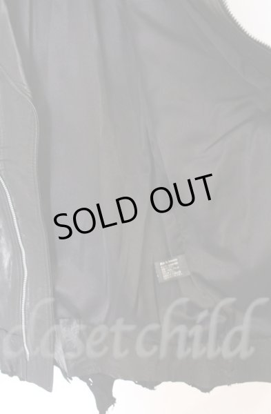 画像11: 14th Addiction / JK Cut Off ゴートスキンライダースジャケット 3（L） ブラック O-25-10-20-004-14-ja-YM-ZTML007 (11)