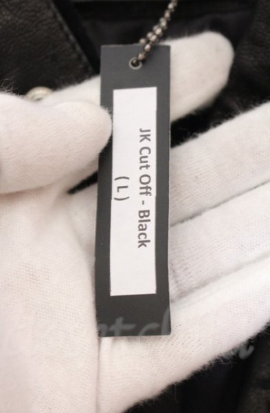 画像12: 14th Addiction / JK Cut Off ゴートスキンライダースジャケット 3（L） ブラック O-25-10-20-004-14-ja-YM-OS (12)