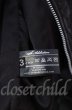 画像13: 14th Addiction / JK Cut Off ゴートスキンライダースジャケット 3（L） ブラック O-25-10-20-004-14-ja-YM-OS (13)