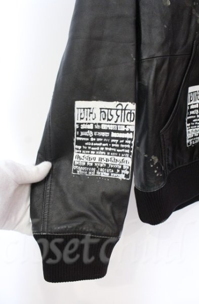 画像4: NNNC / リメイクレザーフーディ　パーカー  ブラック O-25-10-20-005-NN-to-YM-ZT90 (4)