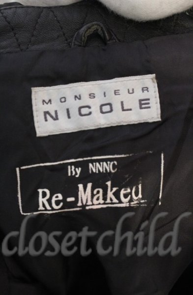 画像10: NNNC / リメイクレザーフーディ　パーカー  ブラック O-25-10-20-005-NN-to-YM-ZT90 (10)