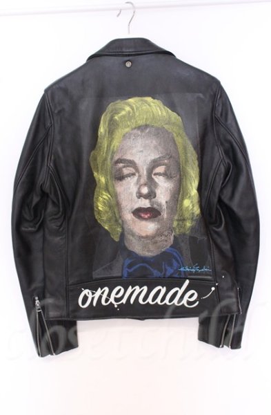 画像6: ONEMADE / Schottリメイク 228US LAMB RIDERS　ライダースジャケット 38 ブラック O-25-10-20-006-ON-sh-YM-OS (6)