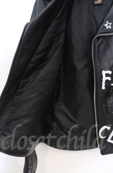 画像9: ONEMADE / Schottリメイク 228US LAMB RIDERS　ライダースジャケット 38 ブラック O-25-10-20-006-ON-sh-YM-OS (9)