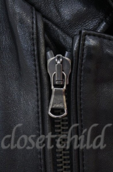 画像3: 5351pour les Hommes / ラムレザーシングルライダース 1 ブラック O-25-10-20-007-53-ja-YM-OS (3)