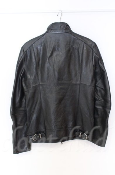 画像4: 5351pour les Hommes / ラムレザーシングルライダース 1 ブラック O-25-10-20-007-53-ja-YM-OS (4)