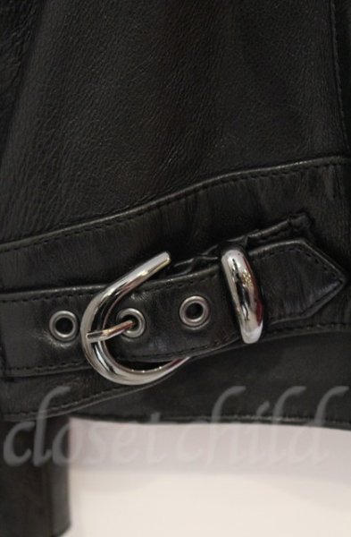 画像5: 5351pour les Hommes / ラムレザーシングルライダース 1 ブラック O-25-10-20-007-53-ja-YM-OS (5)