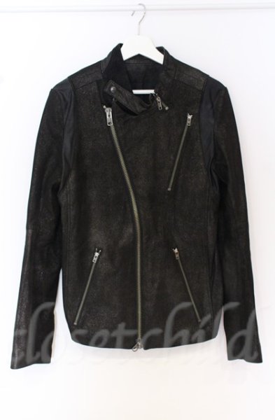 画像1: IFSIXWASNINE / RIDERS/M シープレザーライダースジャケット【【メンズ1】】 1 グリッターブラック O-25-10-20-008-IF-ou-YM-OS (1)