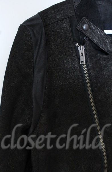 画像3: IFSIXWASNINE / RIDERS/M シープレザーライダースジャケット【【メンズ1】】 1 グリッターブラック O-25-10-20-008-IF-ou-YM-OS (3)