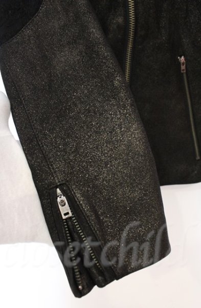 画像5: IFSIXWASNINE / RIDERS/M シープレザーライダースジャケット【【メンズ1】】 1 グリッターブラック O-25-10-20-008-IF-ou-YM-OS (5)