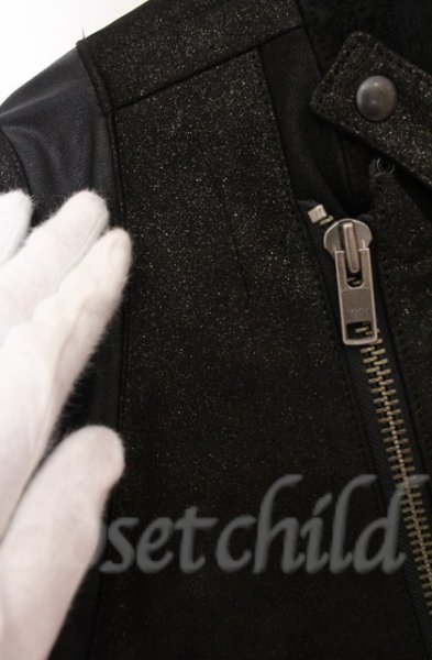 画像7: IFSIXWASNINE / RIDERS/M シープレザーライダースジャケット【【メンズ1】】 1 グリッターブラック O-25-10-20-008-IF-ou-YM-OS (7)