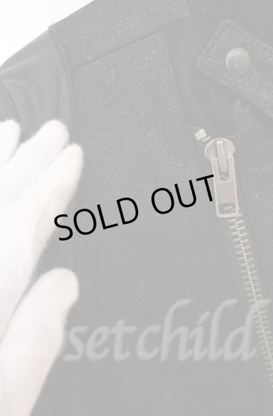 画像7: IFSIXWASNINE / RIDERS/M シープレザーライダースジャケット【【メンズ1】】 1 グリッターブラック O-25-10-20-008-IF-ou-YM-ZTML004 (7)