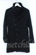 画像1: JURY BLACK / ハイネックメルトンコート  ブラック O-25-10-22-001-JU-ou-YM-OS (1)