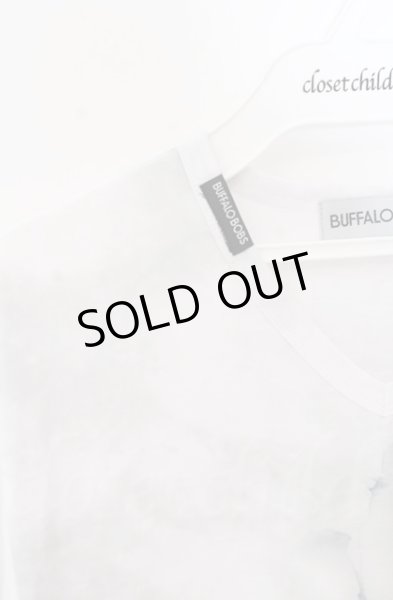 画像2: BUFFALO BOBS / LOPROS(ロプロス)Vネック花柄Tシャツ 2-3 ホワイト O-25-10-22-022-BU-ts-YM-ZT86 (2)