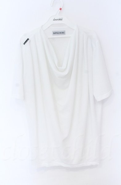 画像1: BUFFALO BOBS / BASKET WEAVE(バスケットウィーブ)ドレープTシャツ 2-3 ホワイト O-25-10-22-023-BU-ts-YM-OS (1)