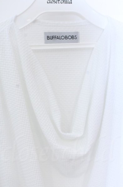画像3: BUFFALO BOBS / BASKET WEAVE(バスケットウィーブ)ドレープTシャツ 2-3 ホワイト O-25-10-22-023-BU-ts-YM-ZT86 (3)