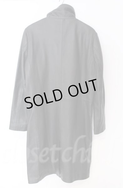 画像6: NO ID. / シープレザーハイカラーコート 2 ブラック O-25-10-22-002-NO-ou-YM-OS (6)