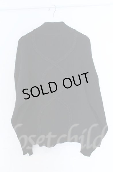 画像4: NO ID. / ハーフZIPニットプルオーバー ONE ブラック O-25-10-22-034-NO-to-YM-ZT57 (4)