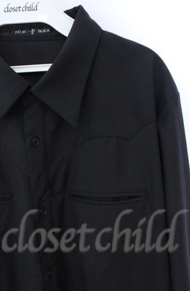 画像2: NO ID. BLACK / ウエスタンロングシャツ ONE ブラック O-25-10-22-036-NO-sh-YM-ZT171 (2)