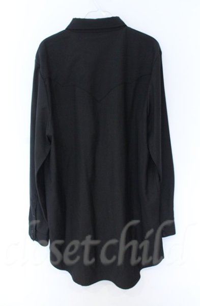 画像3: NO ID. BLACK / ウエスタンロングシャツ ONE ブラック O-25-10-22-036-NO-sh-YM-ZT171 (3)