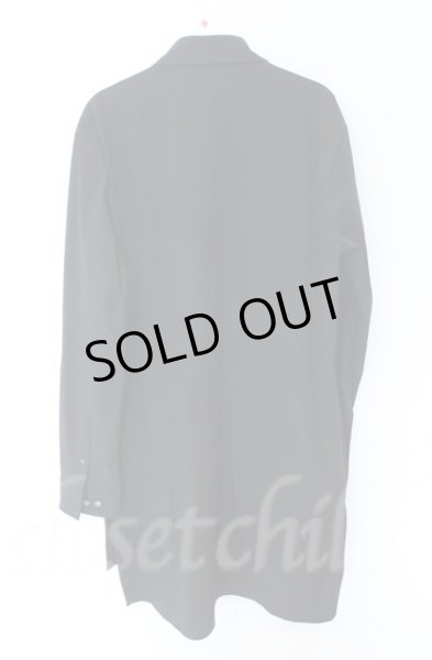 画像4: NO ID. BLACK / ストレッチロングシャツ ONE ブラック O-25-10-22-037-NO-sh-YM-OS (4)