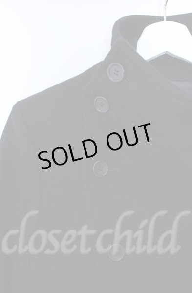 画像2: JURY BLACK / ハイネックメルトンコート  ブラック O-25-10-22-001-JU-ou-YM-OS (2)