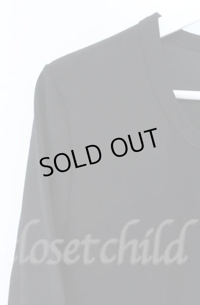 画像2: NO ID. / ストレッチクレープC/Nカットソー 2 ブラック O-25-10-22-038-NO-to-YM-OS (2)