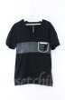 画像1: wjk / leather pocket-T with HANGA line Tシャツ M ブラック O-25-10-22-040-wj-ts-YM-OS (1)