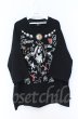 画像1: glamb / Pray In Universe Big カットソー M ブラック O-25-10-22-041-gl-ts-YM-OS (1)