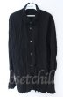 画像1: NO ID. BLACK / ワッシャーショートカラーシャツ ONE ブラック O-25-10-22-042-NO-sh-YM-OS (1)
