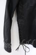 画像2: CIVARIZE / ゴートスキンレースアップウエスタンシャツ 44 ブラック O-25-10-22-004-CI-sh-YM-OS (2)