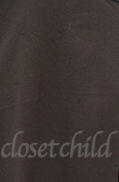 画像2: NO ID. / ラインプリント七分袖シャツ ONE チャコール O-25-10-22-046-NO-to-YM-ZT90 (2)